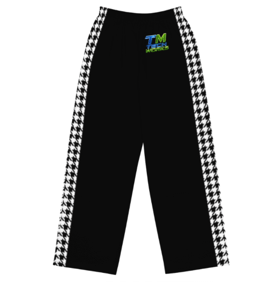 Black Hound Tooth Pants Front