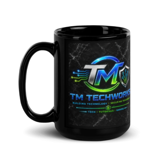 Black Marble Mug Back